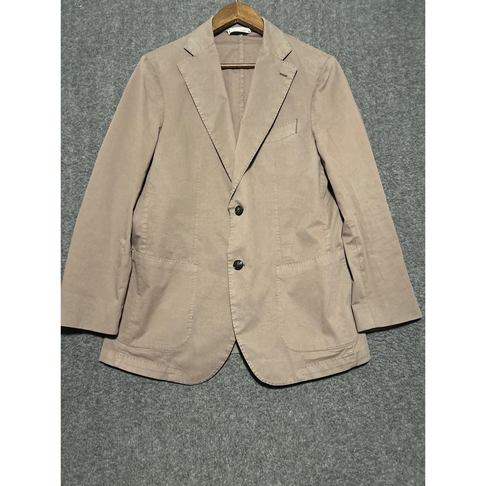 Suitsupply pure cotton havana washed slim sport blazer unlined tan sizs 40S